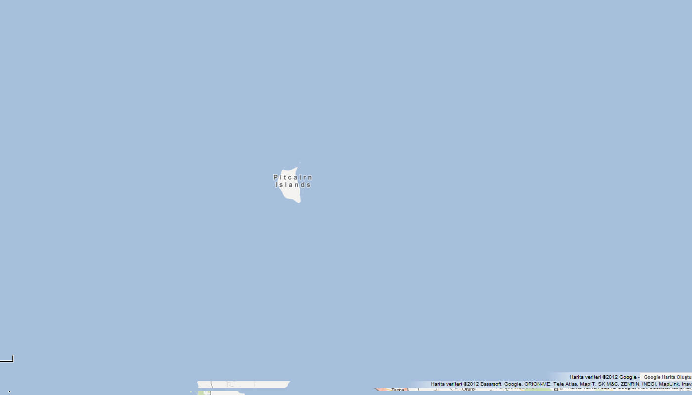 karte von Pitcairn inseln
